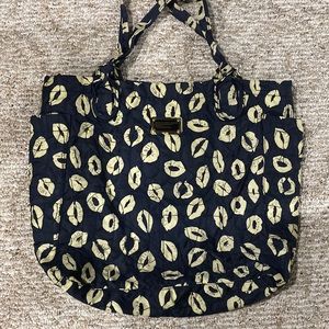 Marc Jacobs nylon quilted lips tote